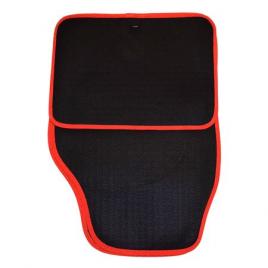 Set 4 covoare mocheta  FLOOR MATS  dunga rosie