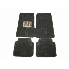 Set 5 covoare interior Leo negru