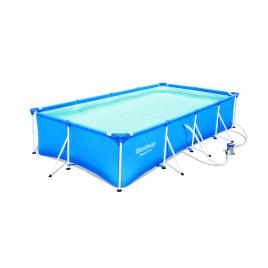 Piscina Leo cu cadru dreptunghiular metalic 400 x 211 x 81 cm