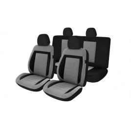 Set huse scaun auto universale fabric confort negru cu gri