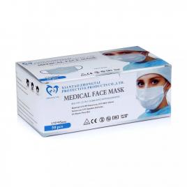 Masti Medicale tip IIR Face Mask, 3 pliuri, 3 straturi, EN 14683
