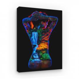 Tablou Canvas Bodyscape - Cascada, 80 x 50 cm