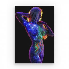 Tablou Canvas Bodyscape Pictura Abstracta - Cosmos Radiant, 60 x 40 cm