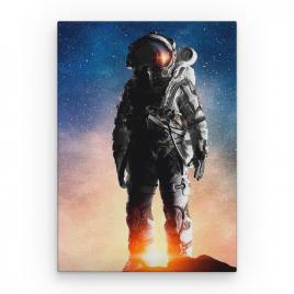 Tablou Canvas Spatiu si Galaxii - Astronaut in Expeditie, 80 x 50 cm