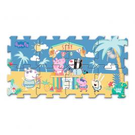 Puzzle de podea din spuma peppa pig summer 8 piese