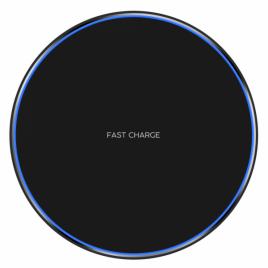 Incarcator Wireless Fast Charge Negru Compatibil QI