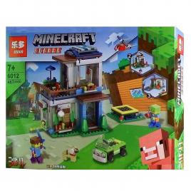 Set de constructie Leduo, Minecraft 3 in 1 Creativ, 467 piese