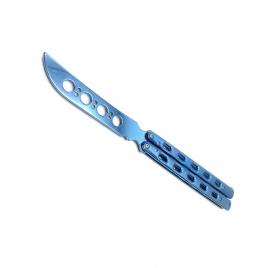 Briceag Butterfly Balisong pentru antrenament 27.5 cm Albastru