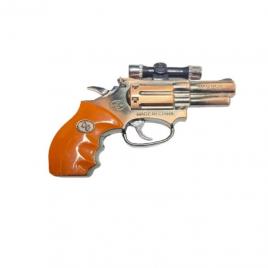 Mini Pistol tip bricheta, revolver, flacara  antivant  cu laser Of-098, Dgm