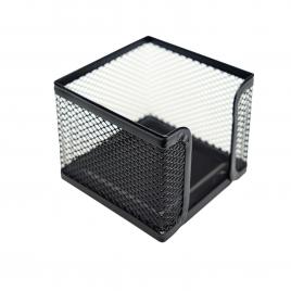 Suport metalic 8 x 8 x 10 cm- negru pentru cub hartie