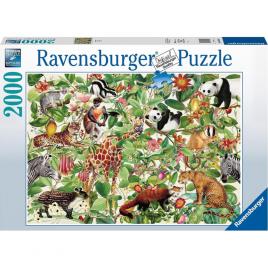 Puzzle harta lumii 2000 piese ravensburger