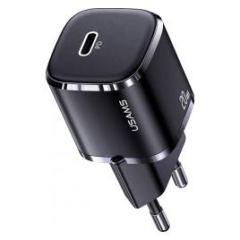 Incarcator Retea Fast Charger Usams 20w Pd 3.0 Iesire Type-c Negru