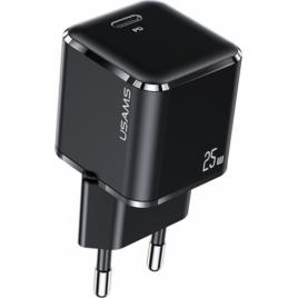 Incarcator Retea Fast Charger Usams Super Si Cu Pd 25w 3a Iesire Type-c Negru - T42 - Us-cc140