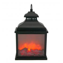 FELINAR DECORATIV TIP SEMINEU, 25 X 15 X 39 CM, NEGRU