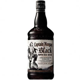 Captain morgan black spiced rum, rom 1l