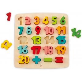 Puzzle matematica chunky hape 4 piese