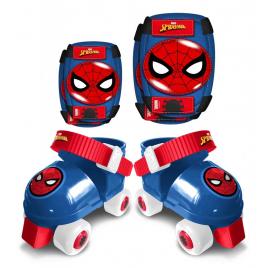 Role spiderman marimea 23-27 cu set protectie