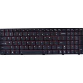 Tastatura laptop pentru Lenovo Y500 Y510P iluminata taste rosii cu rama KBLE11