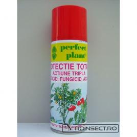 Spray Protectie Totala Actiune Tripla: Insecticid, Fungicid, Acaricid Perfect Plant 600ml