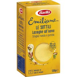 Barilla lasagne all'uovo le sottili 500g