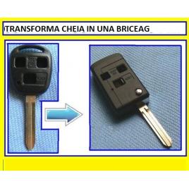 Carcasa cheie briceag toyota 3 butoane pentru transformat lamela toy43