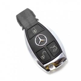 Carcasa cheie smartkey mercedes 3 butoane model cromat 2011