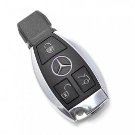 Carcasa cheie smartkey mercedes benz 3 butoane cromat model nou