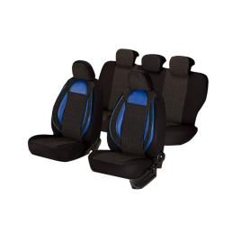 SET HUSE SCAUN RACING NEGRU - ALBASTRU