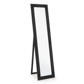 Oglinda de podea cu rama din lemn negru miro 40x4x160 cm