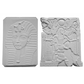 Set figurine, Galindo, De pictat si colorat, Masca Egipteana si Fragment, Ipsos, + 4 ani, 2 buc