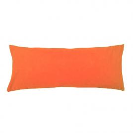 Perna cervicala dreptunghiulara, 50 x 20cm,  plina cu puf mania relax, culoare orange