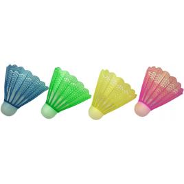 Set 4 fluturasi badminton, dimensiune 8x6.5 cm, multicolor