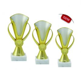 Set Cupe 3 bucati Locul 1, 2 si 3 cu inaltime 19 cm, 17 cm si 15 cm