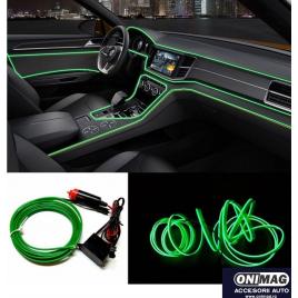 Neon lumina ambientala auto 3m verde