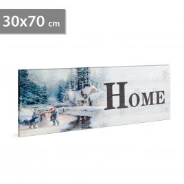 Family pound - tablou cu led - peisaj de iarna family 2 x aa 30 x 70 cm