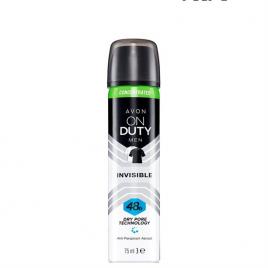 Deodorant spray Avon On Duty Invisible pentru El 75 ml
