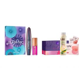 Set 2 buc. : Set LiiV cu aloe si colagen si Set cadou Mascara Euphoric & Ulei de buze