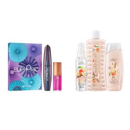 Set 2 buc. : Set Peach Velvet si Set cadou Mascara Euphoric & Ulei de buze