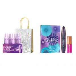 Set 2 buc. : Set cadou Mascara Euphoric & Ulei de buze si Set Anew Peptide