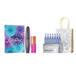 Set 2 buc. : Set cadou pentru hidratare Anew si Set cadou Mascara Euphoric & Ulei de buze