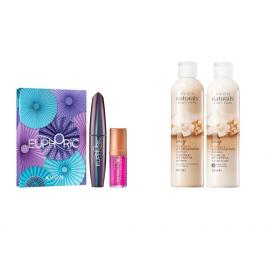 Set 2 buc. : Set catifelat cu vanilie si Set cadou Mascara Euphoric & Ulei de buze