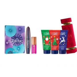 Set 2 buc. : Set de mini creme Avon Care si Set cadou Mascara Euphoric & Ulei de buze