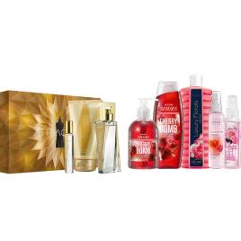 Set 2 buc. : Set de rasfat cu cirese pentru Ea si Set cadou Attraction pentru Ea