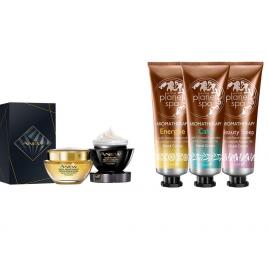 Set 2 buc. : Set pentru maini catifelate Planet Spa si Set cadou pretios pentru ingrijirea tenului