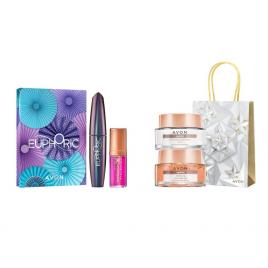 Set 2 buc. : Set pentru restaurarea tenului si Set cadou Mascara Euphoric & Ulei de buze