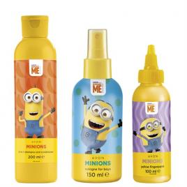 Set 3 bucati Avon Minions pentru baieti 450 ml