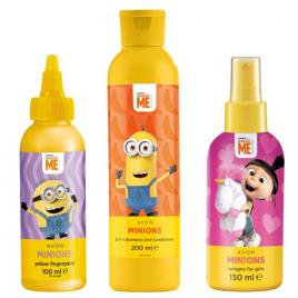 Set 3 bucati Avon Minions pentru fete 450 ml