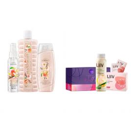 Set 2 buc. : Set LiiV cu aloe si colagen si Set Peach Velvet