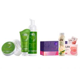 Set 2 buc. : Set LiiV cu aloe si colagen si Set pentru improspatarea tenului