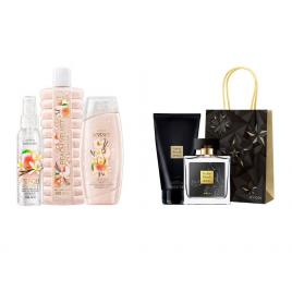 Set 2 buc. : Set Litle Black Dress pentru Ea si Set Peach Velvet